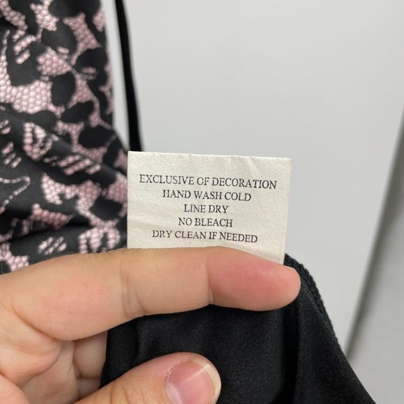 Ruby Rox Y2K Goth Punk black pink lace satin dress - Picture 10 of 14